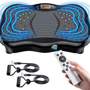 Wireless Black Vibration Platform with Remote